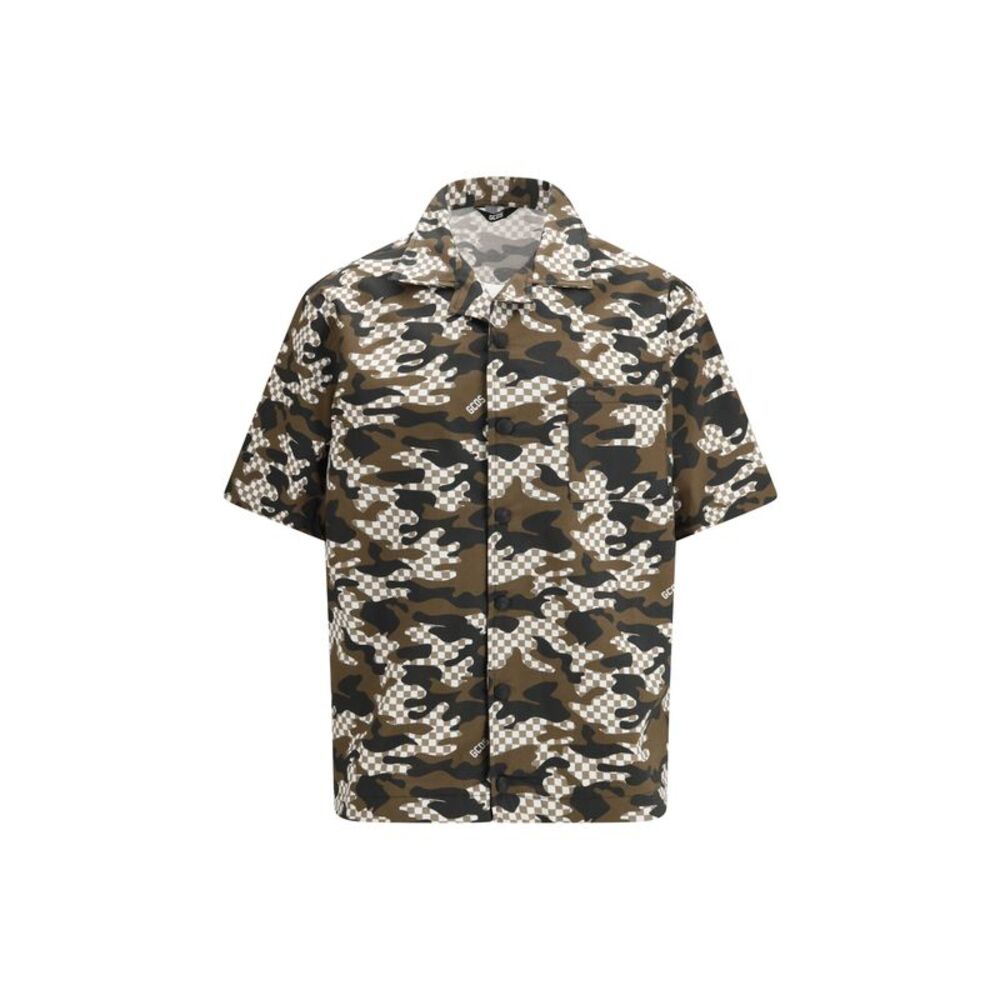 Gcds Men Checked Camo Shirt